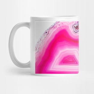 Pink curly agate mineral super macro Mug